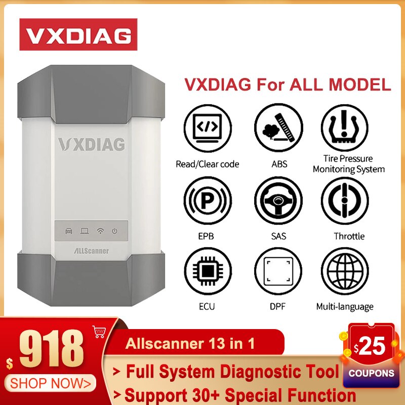 VXDIAG-VDIAG VD910 Allscanner OBD2   ..